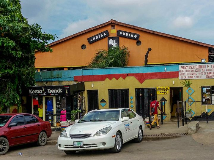 The New Afrika Shrine music venue in Ikeja, Lagos, Nigeria